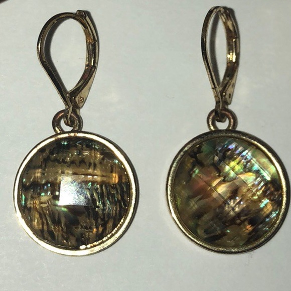 Rutilated Quartz Leverback Earrings - Picture 1 of 8